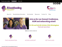 Tablet Screenshot of breastfeedingnetwork.org.uk